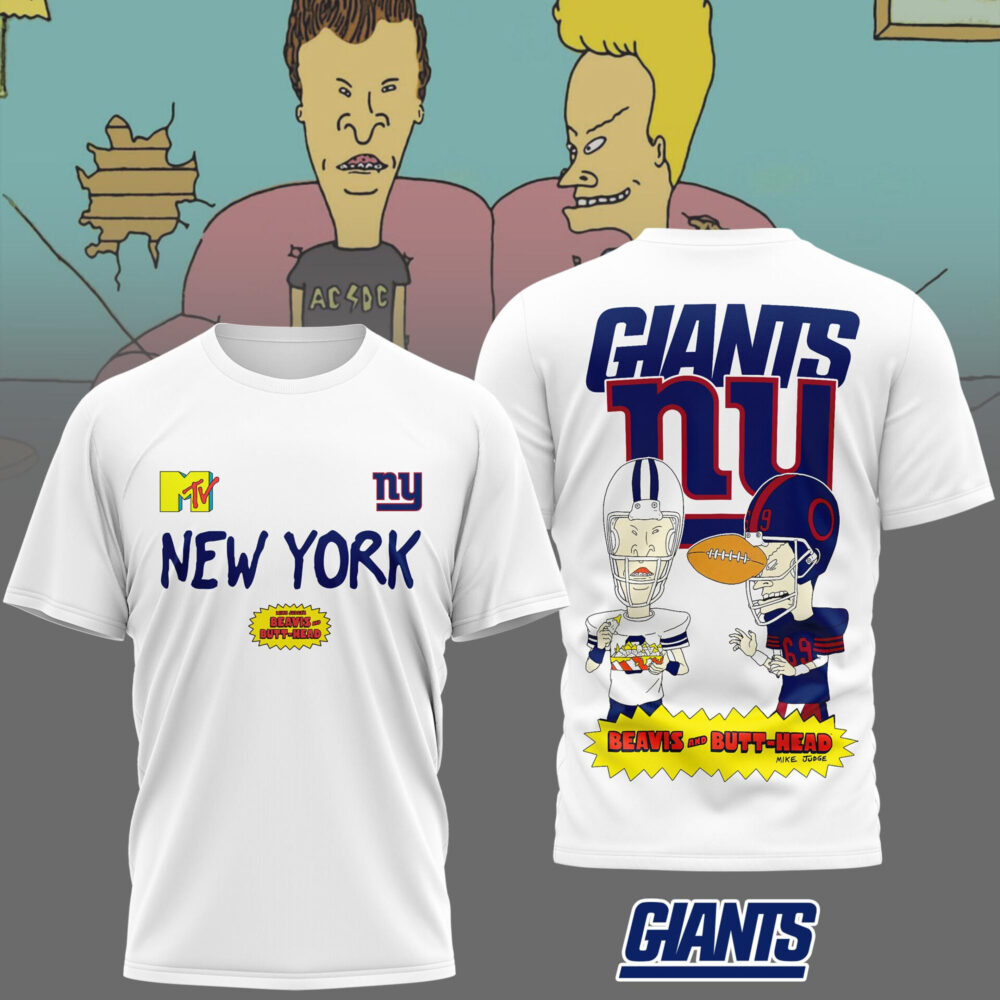 New York Giants | Premium NFL Funny Beavis and Butt-Head Shirt MM