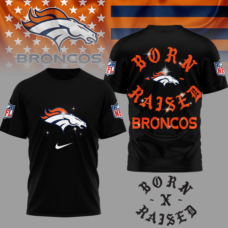 Denver Broncos | Premium NFL Born x Raised 3D Shirt