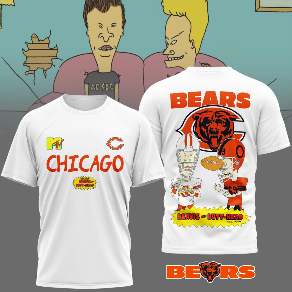 Chicago Bears | Premium NFL Funny Beavis and Butt-Head Shirt MM