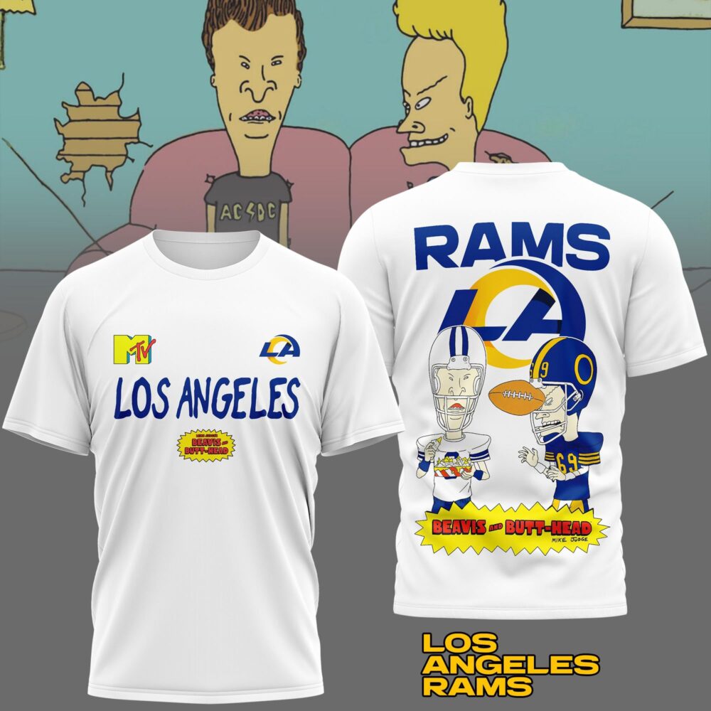 Los Angeles Rams | Premium NFL Funny Beavis and Butt-Head Shirt MM