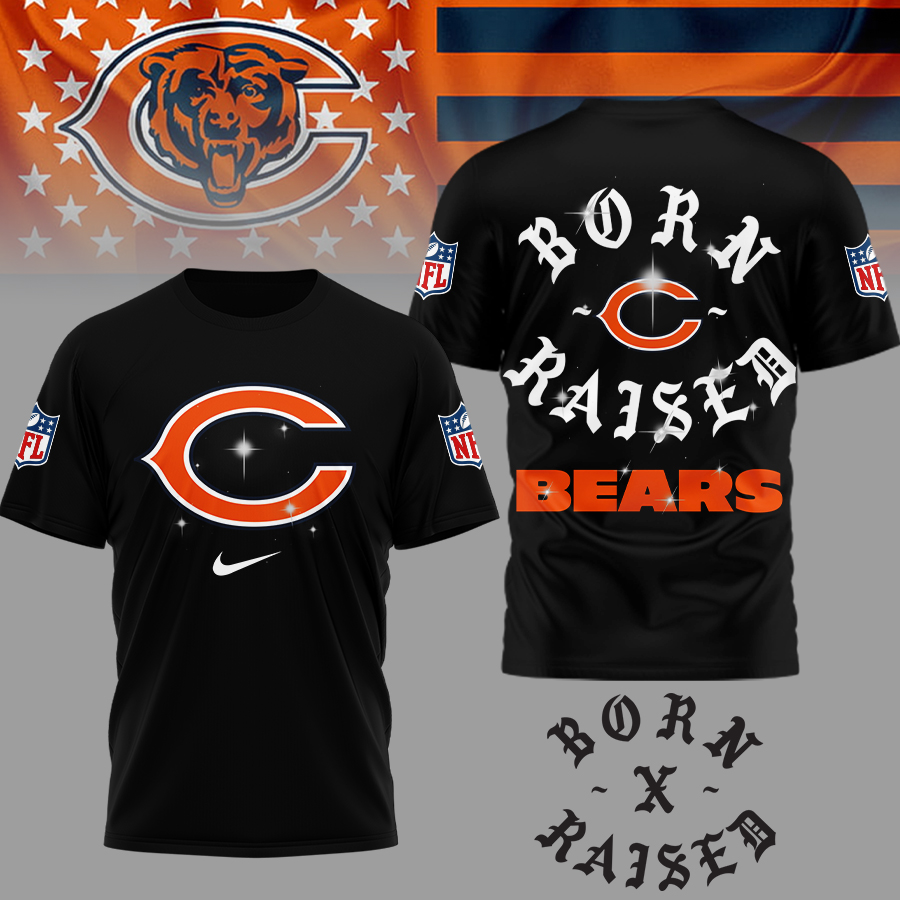 Chicago Bears | Premium NFL Born x Raised 3D Shirt