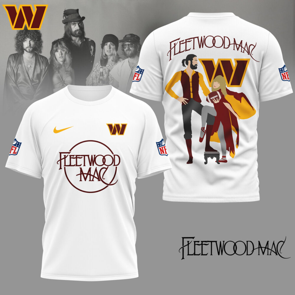 Washington Commanders | Premium NFL and Fleetwood Mac 3D Shirt