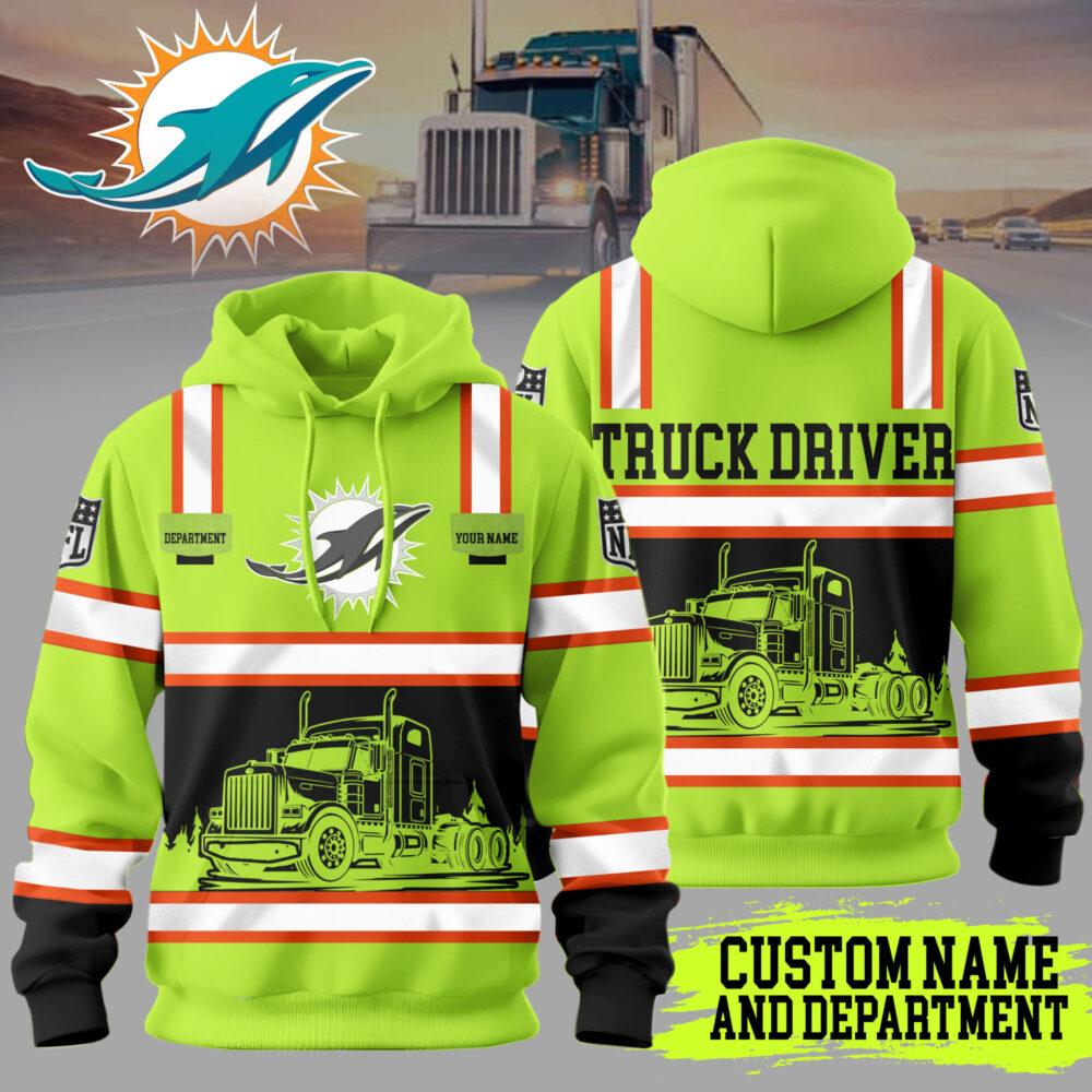 Miami Dolphins | Premium NFL Truck Driver Hoodie TD