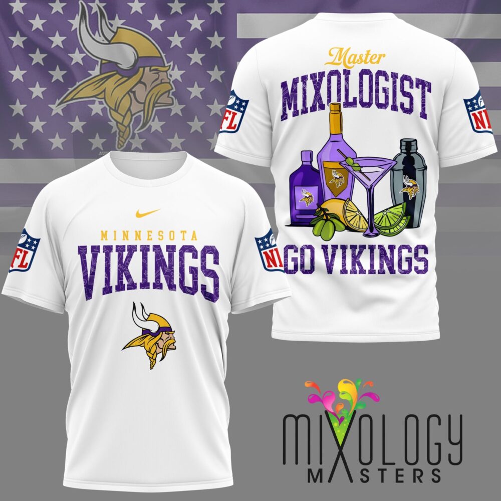 Minnesota Vikings | Premium NFL Mixologist Fan 3D Shirt NY