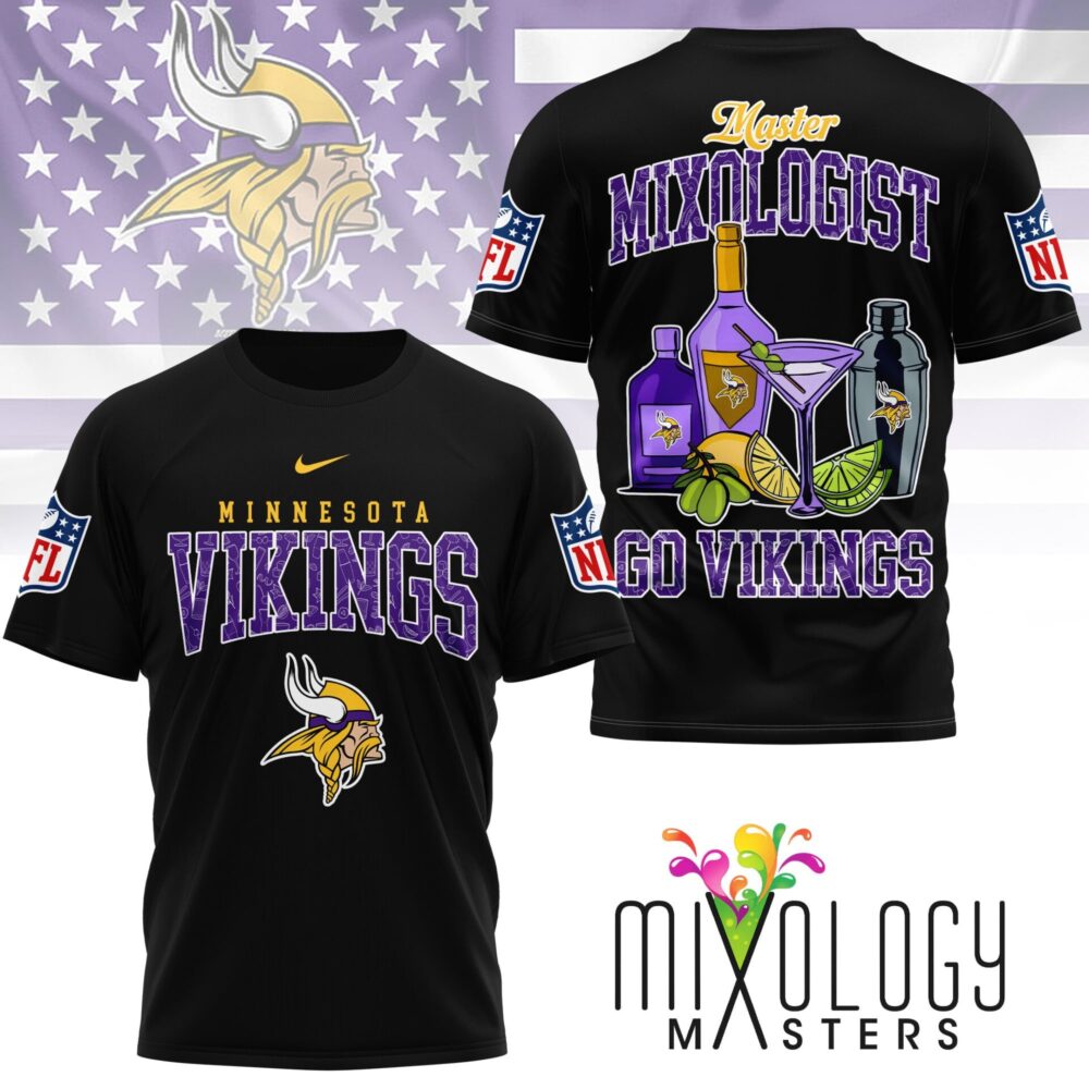 Minnesota Vikings | Premium NFL Mixologist Fan 3D Shirt NY