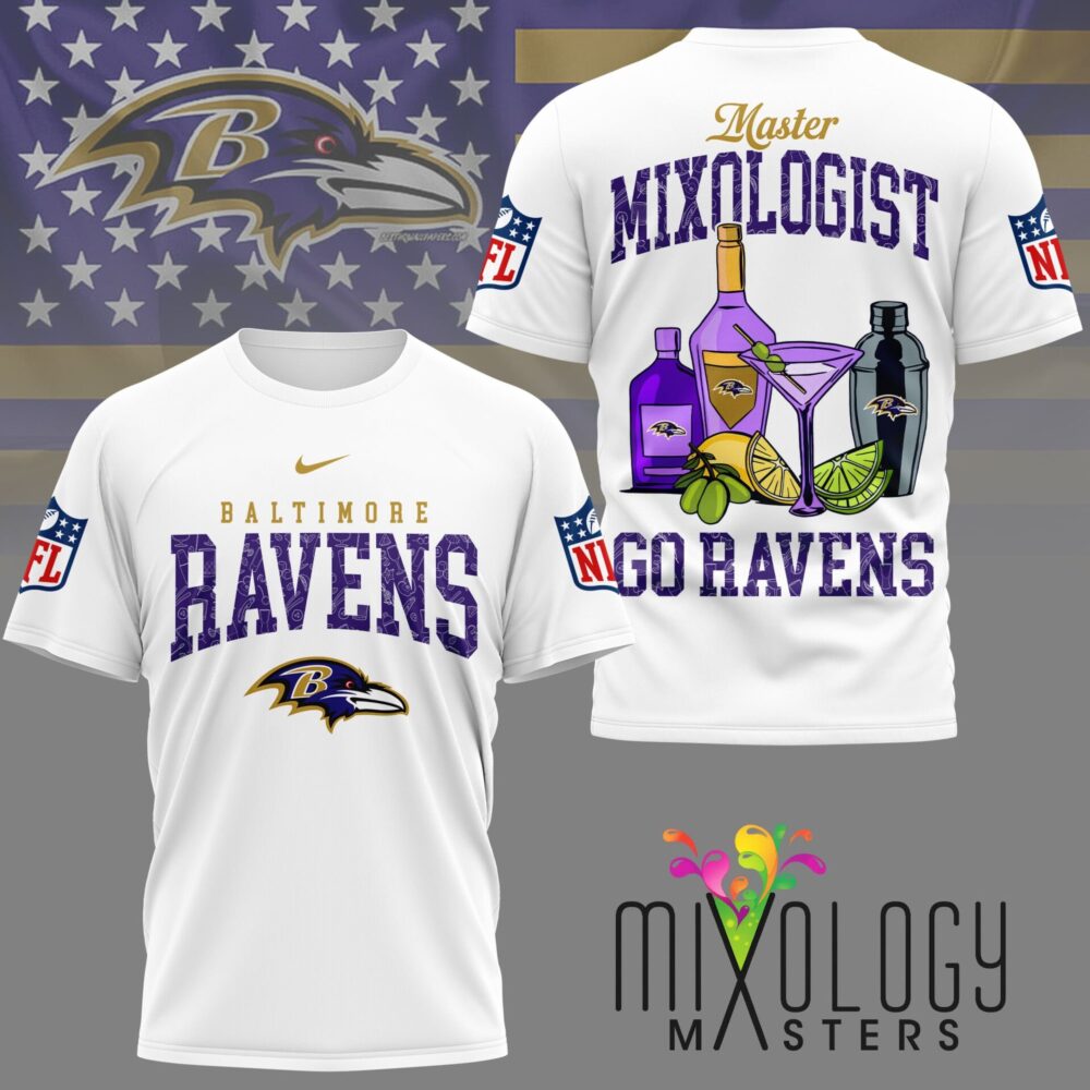 Baltimore Ravens | Premium NFL Mixologist Fan 3D Shirt NY