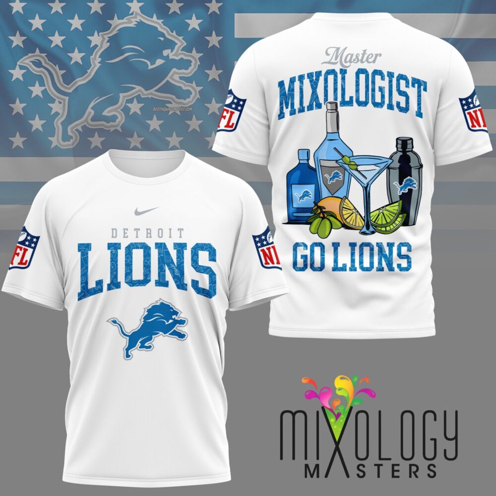 Detroit Lions | Premium NFL Mixologist Fan 3D Shirt NY