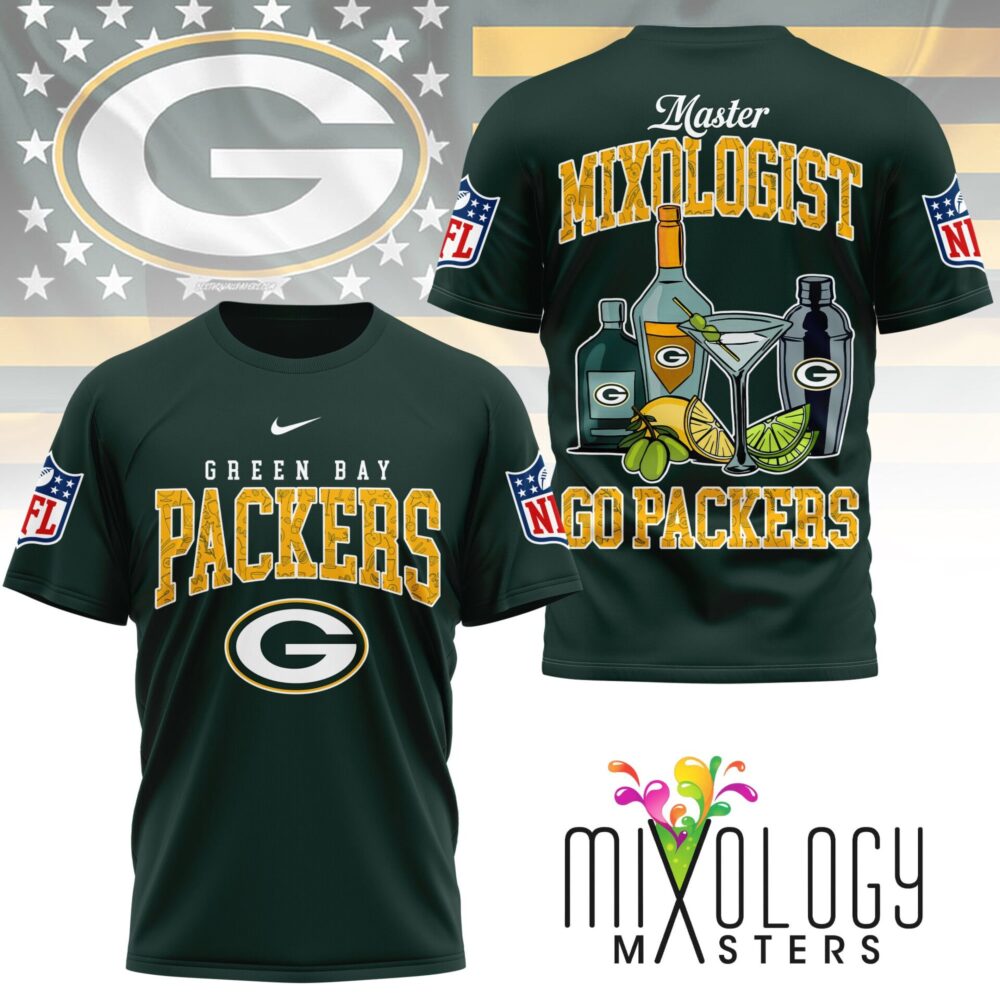 Green Bay Packers | Premium NFL Mixologist Fan 3D Shirt NY