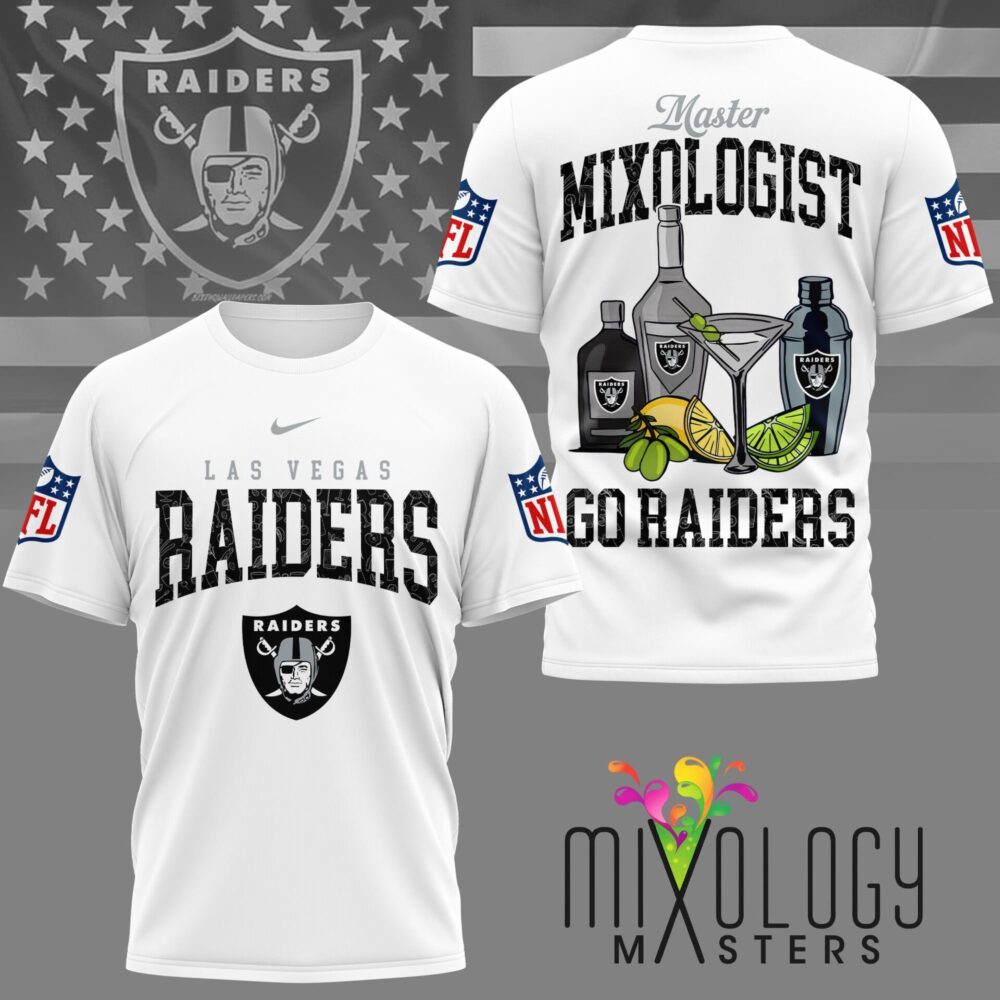 Las Vegas Raiders | Premium NFL Mixologist Fan 3D Shirt NY