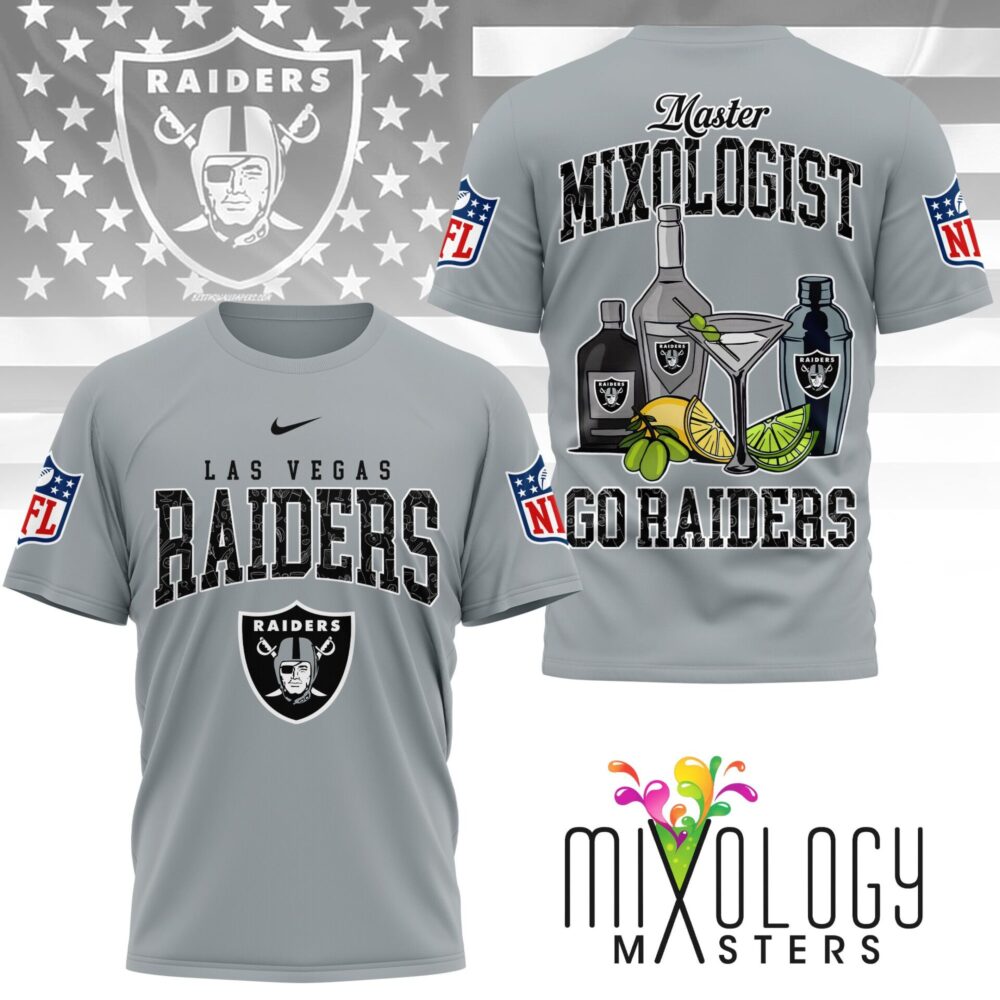 Las Vegas Raiders | Premium NFL Mixologist Fan 3D Shirt NY