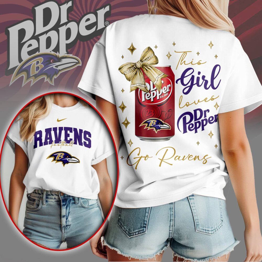 Baltimore Ravens | Premium NFL Dr Pepper Fan 3D Shirt NY