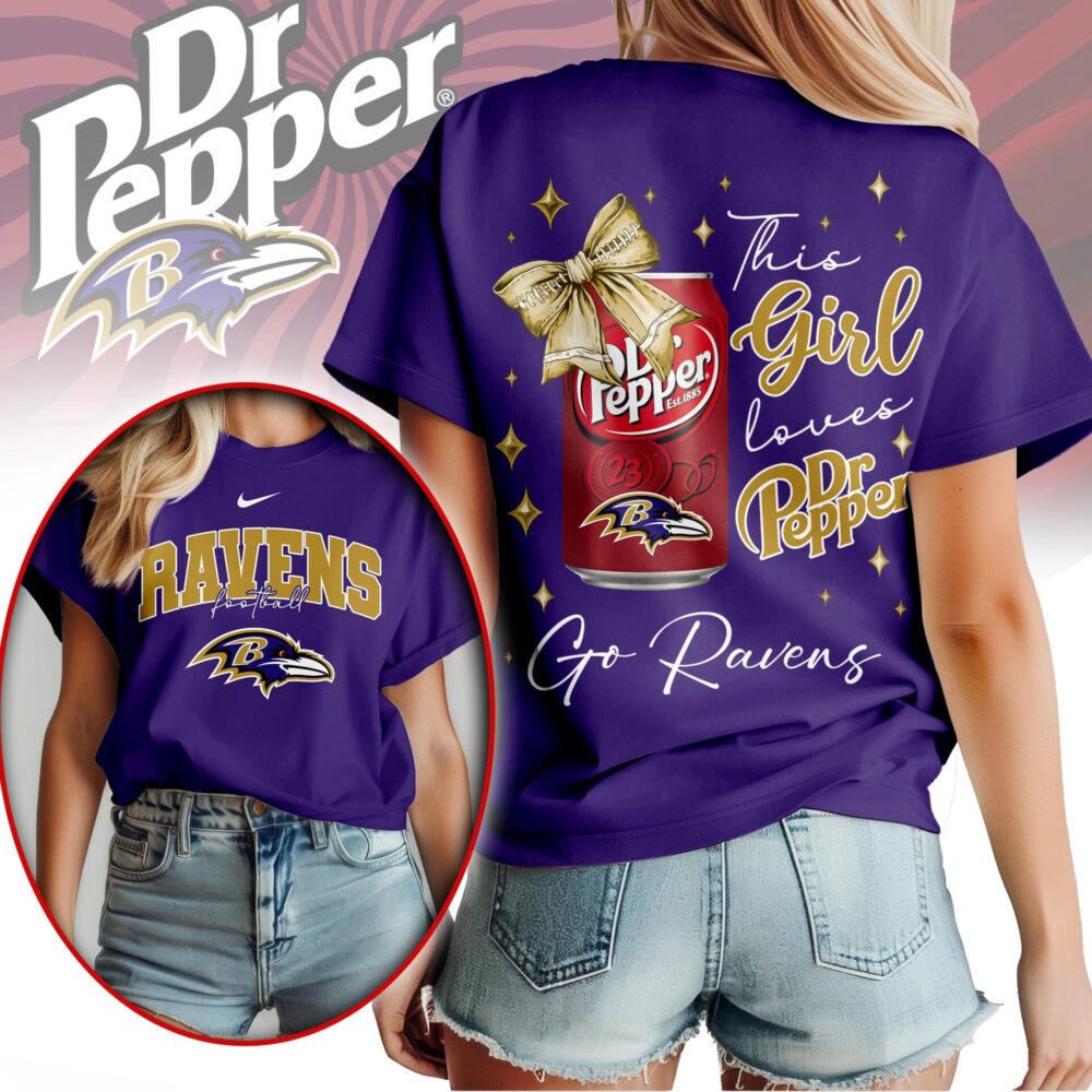 Baltimore Ravens | Premium NFL Dr Pepper Fan 3D Shirt NY