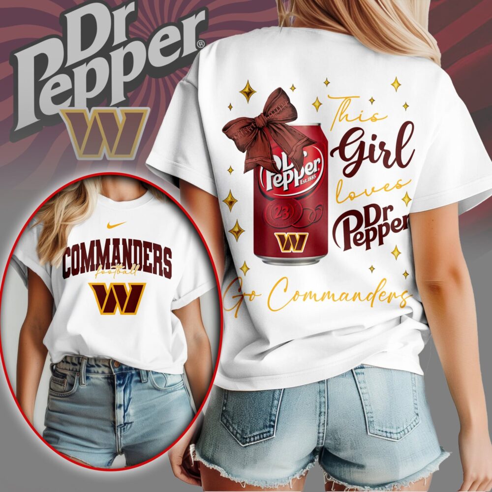 Washington Commanders | Premium NFL Dr Pepper Fan 3D Shirt NY