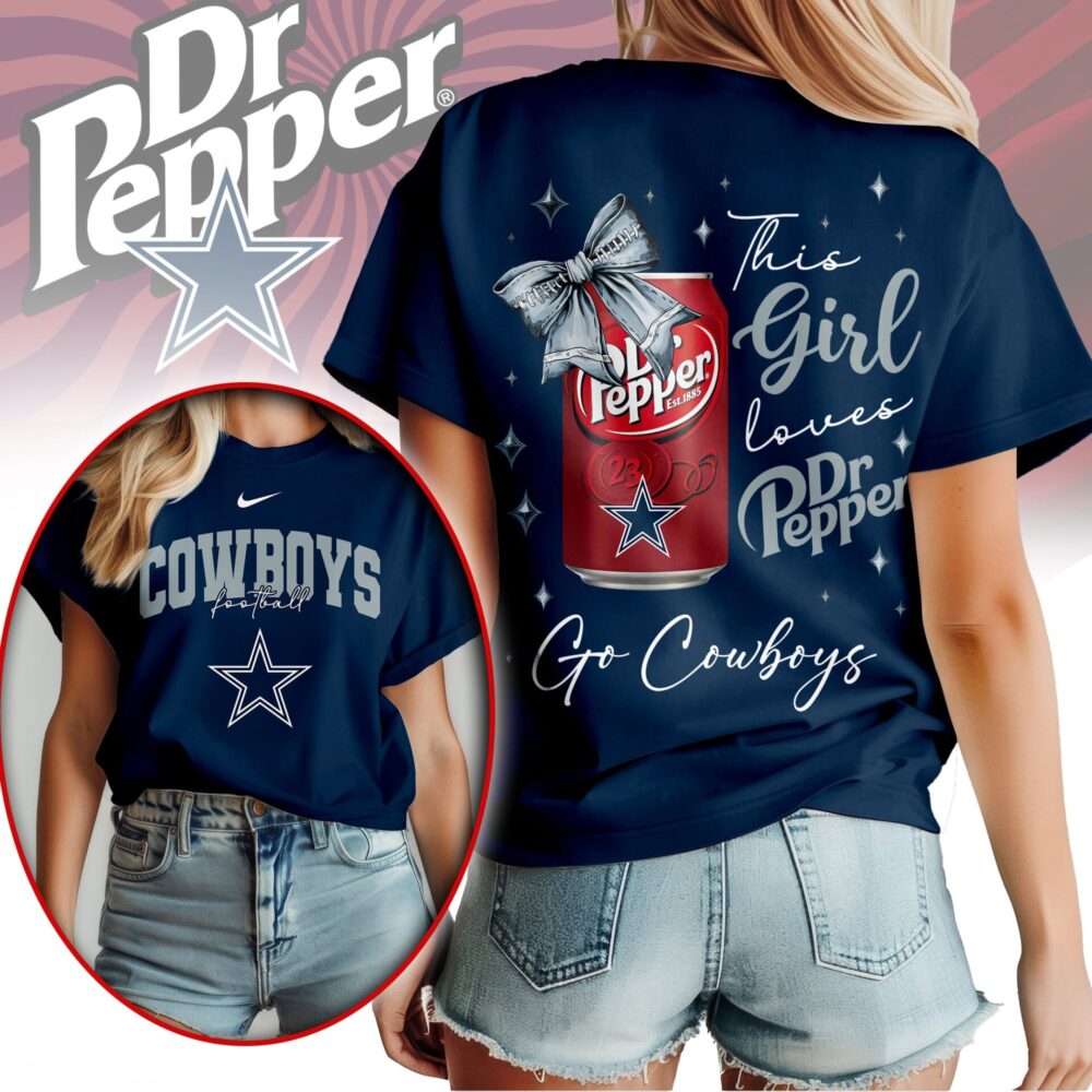 Dallas Cowboys | Premium NFL Dr Pepper Fan 3D Shirt NY