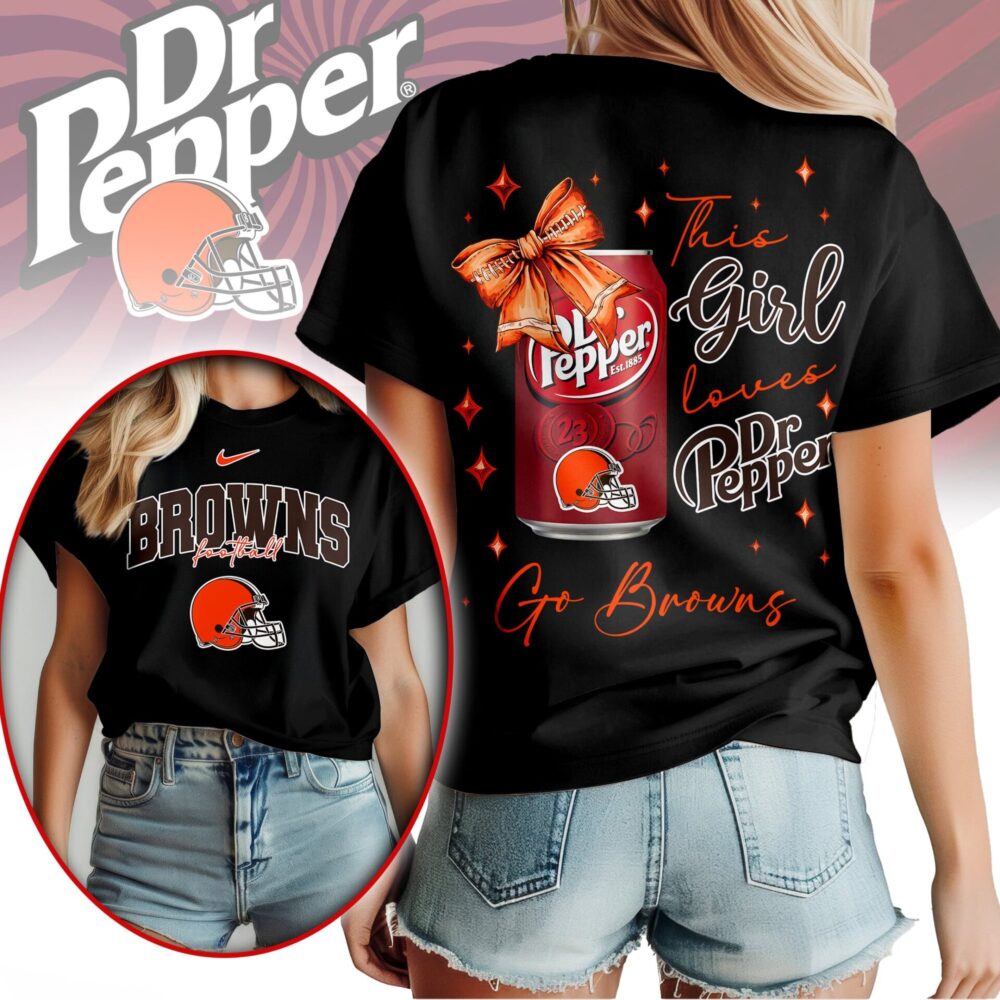 Cleveland Browns | Premium NFL Dr Pepper Fan 3D Shirt NY