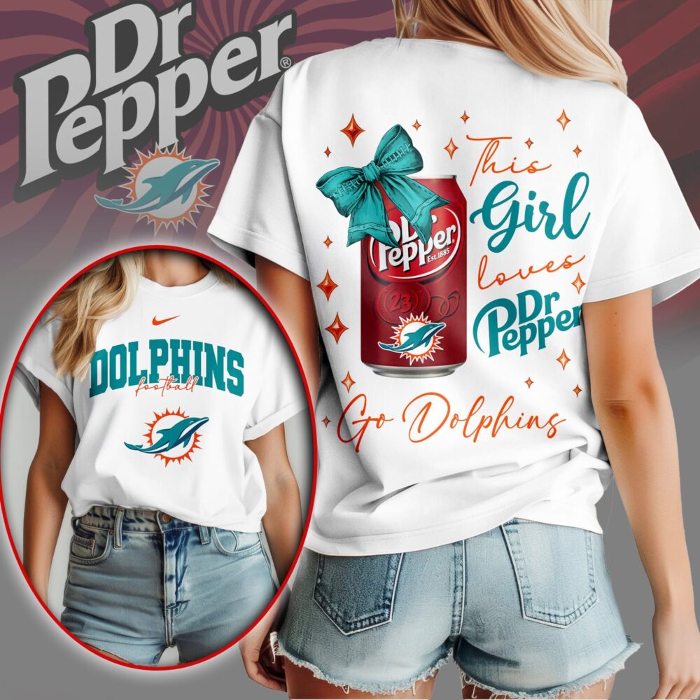 Miami Dolphins | Premium NFL Dr Pepper Fan 3D Shirt NY