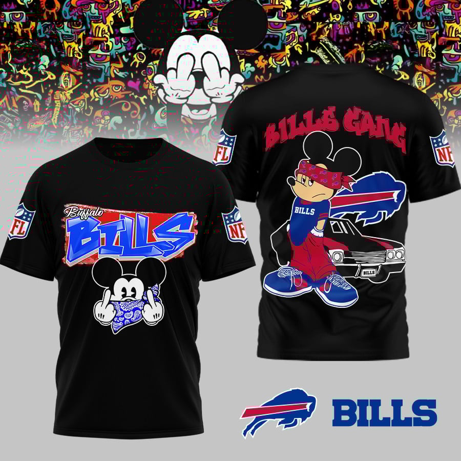 Buffalo Bills | Premium NFL Gangsta Mickey 3D Shirt MM