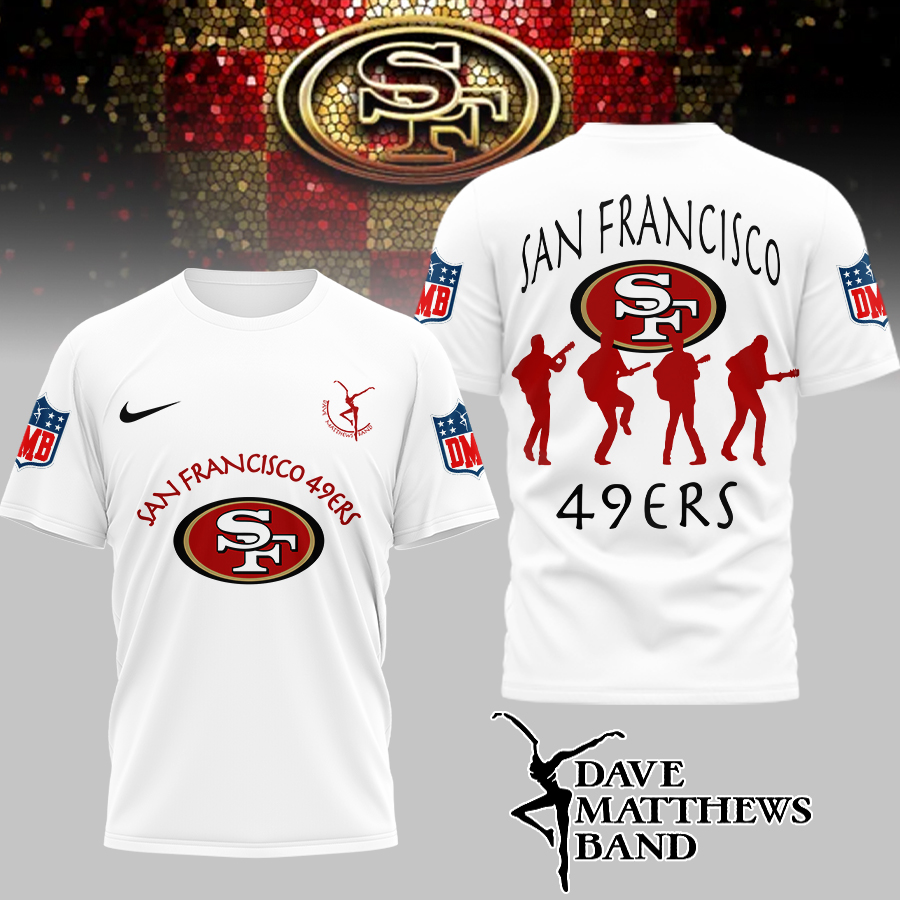 San Francisco 49ers | Premium NFL and Dave Matthews Band 3D Shirt