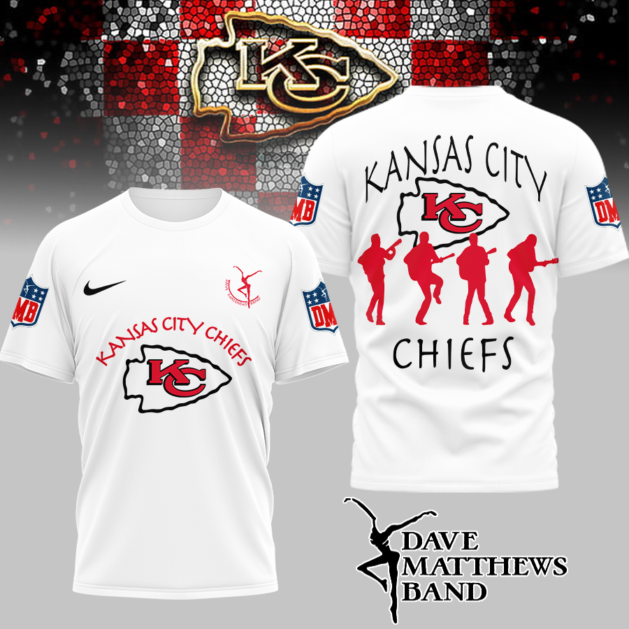 Kansas City Chiefs | Premium NFL and Dave Matthews Band 3D Shirt