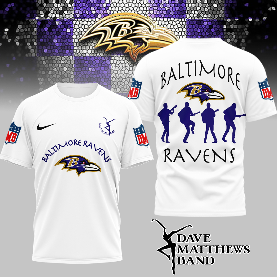Baltimore Ravens | Premium NFL and Dave Matthews Band 3D Shirt