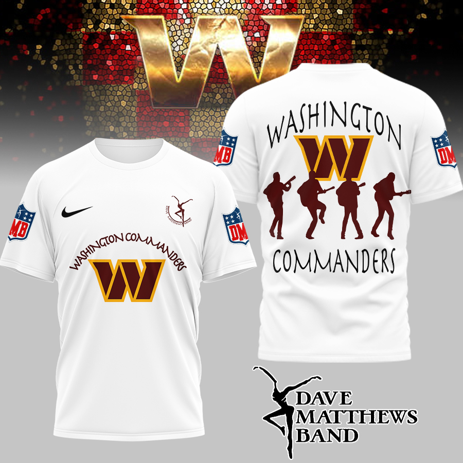 Washington Commanders | Premium NFL and Dave Matthews Band 3D Shirt