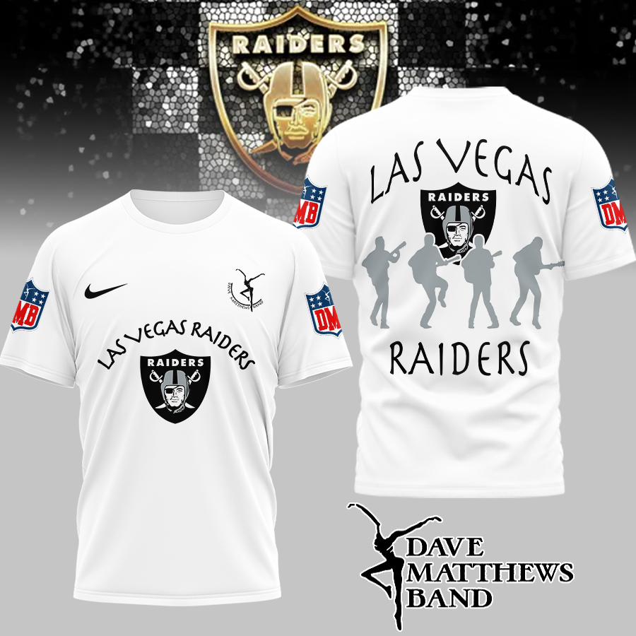Las Vegas Raiders | Premium NFL and Dave Matthews Band 3D Shirt