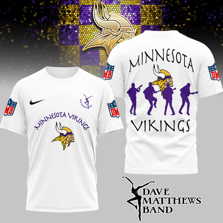 Minnesota Vikings | Premium NFL and Dave Matthews Band 3D Shirt