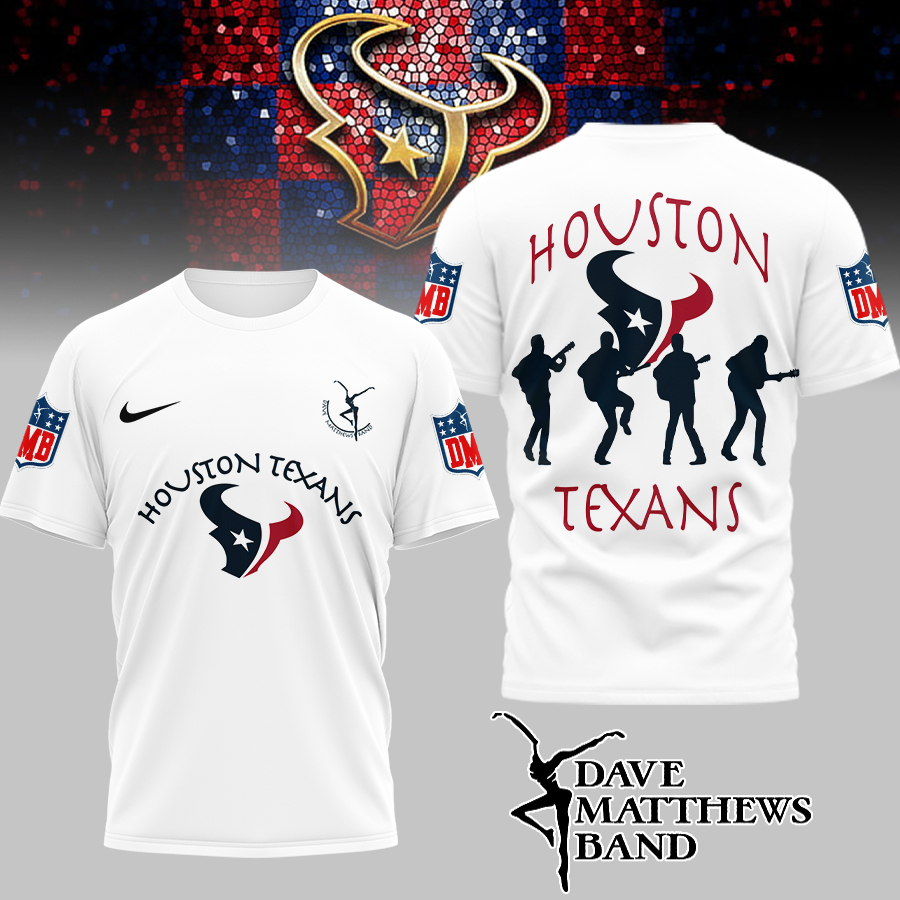 Houston Texans | Premium NFL and Dave Matthews Band 3D Shirt