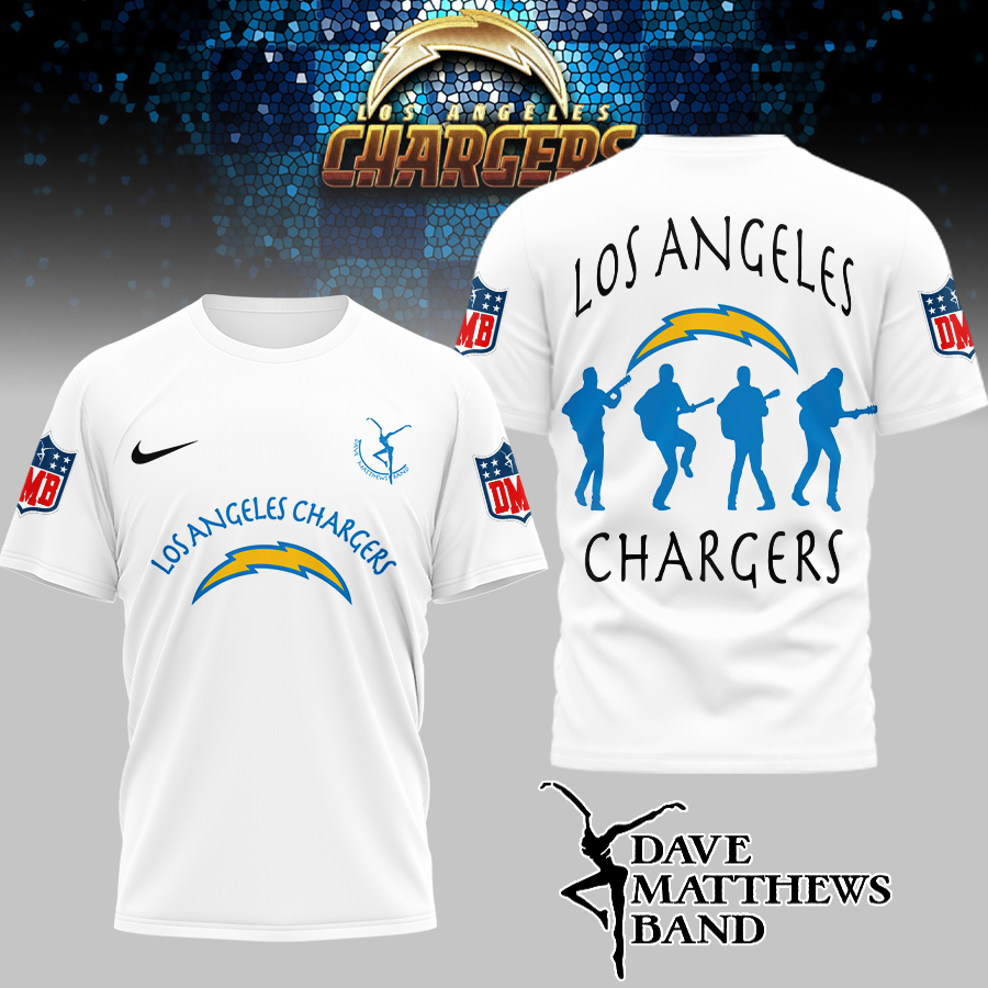 Los Angeles Chargers | Premium NFL and Dave Matthews Band 3D Shirt