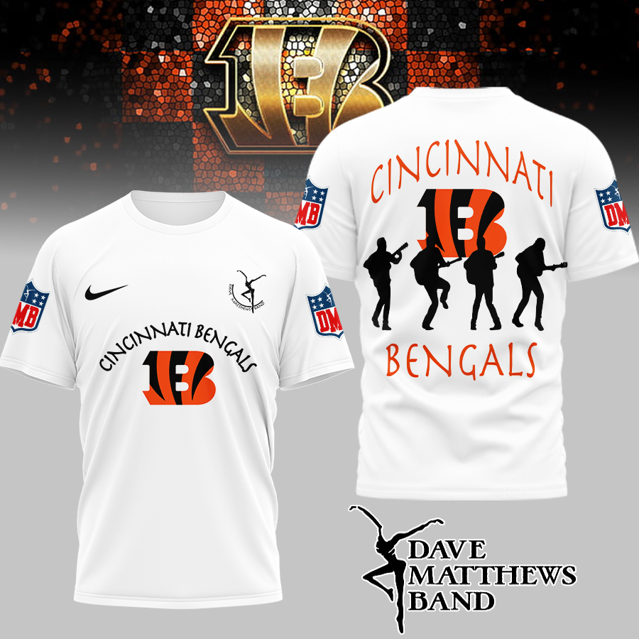 Cincinnati Bengals | Premium NFL and Dave Matthews Band 3D Shirt