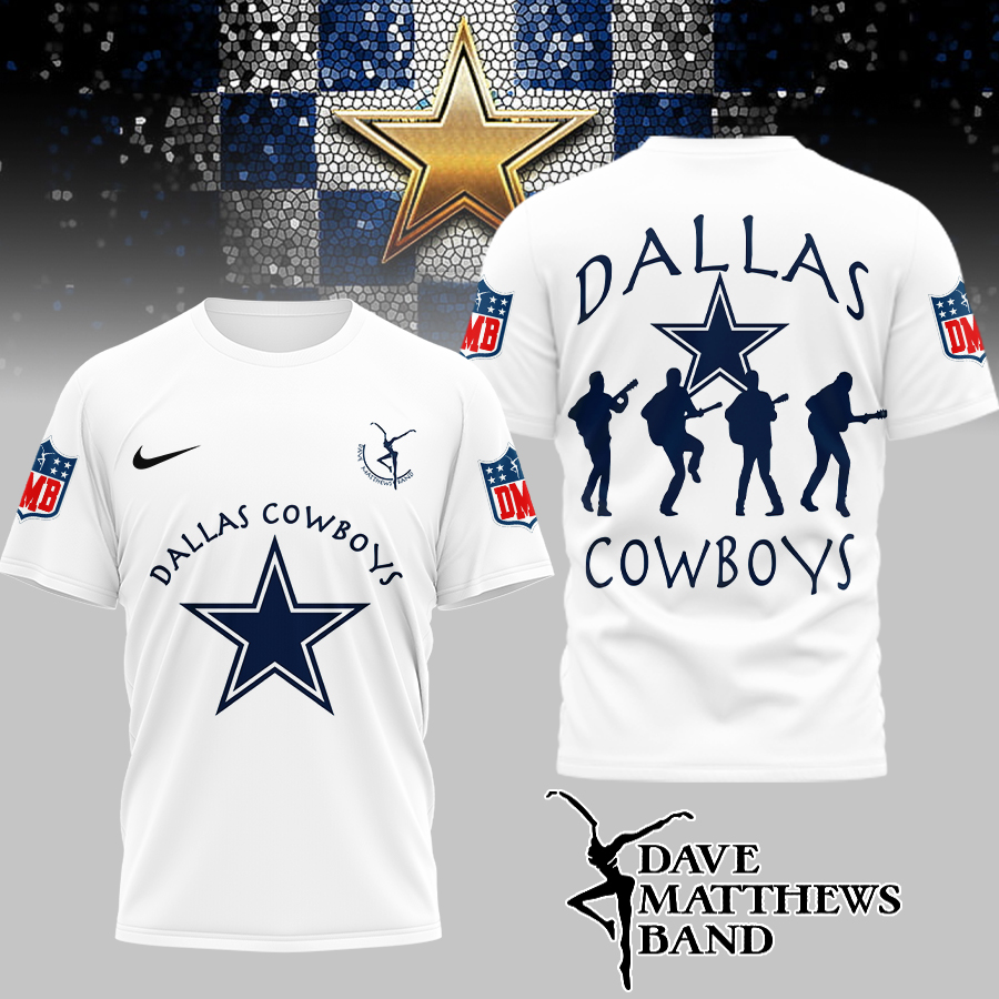 Dallas Cowboys | Premium NFL and Dave Matthews Band 3D Shirt