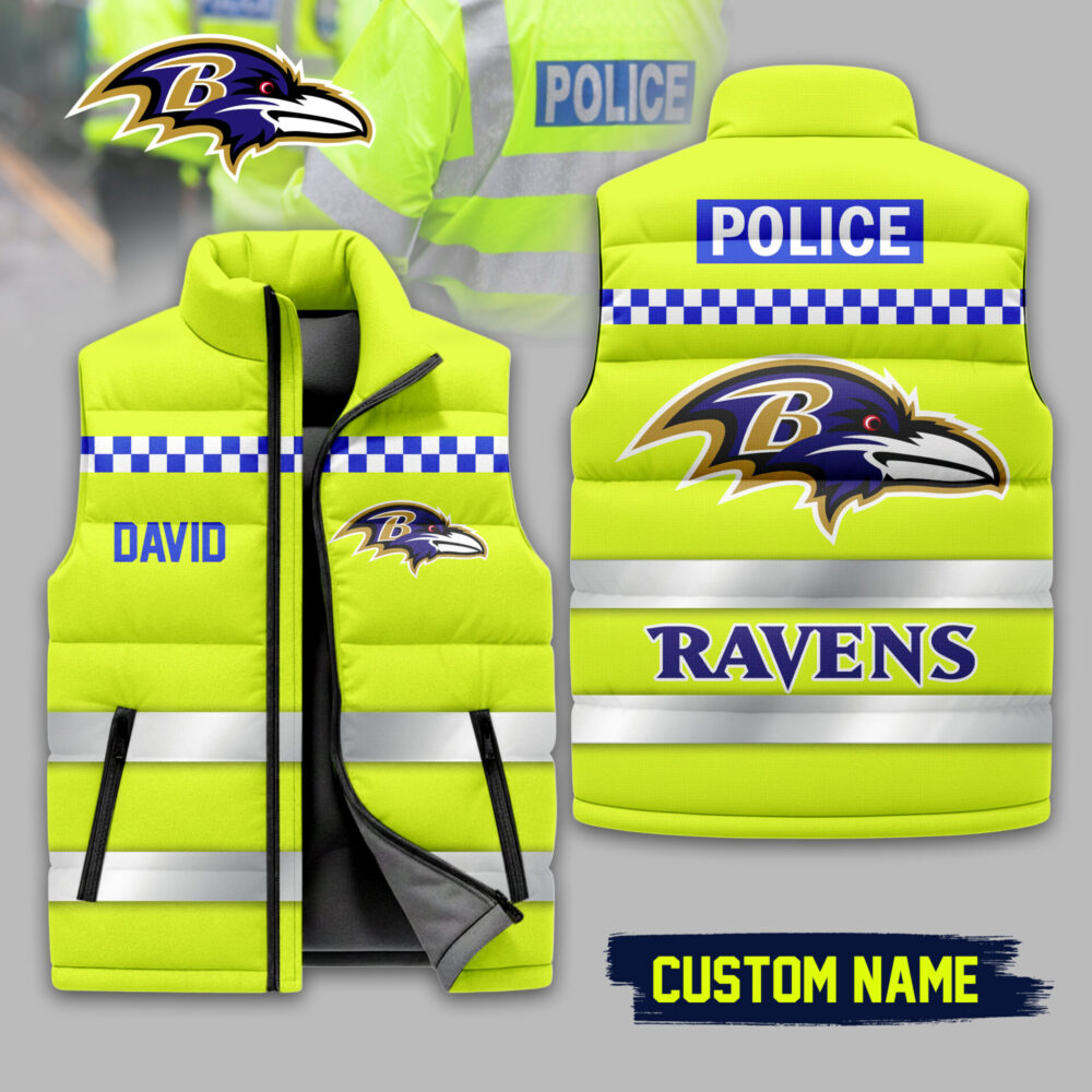 Baltimore Ravens | Premium NFL High-Vis Patrol Puffer Vest TD