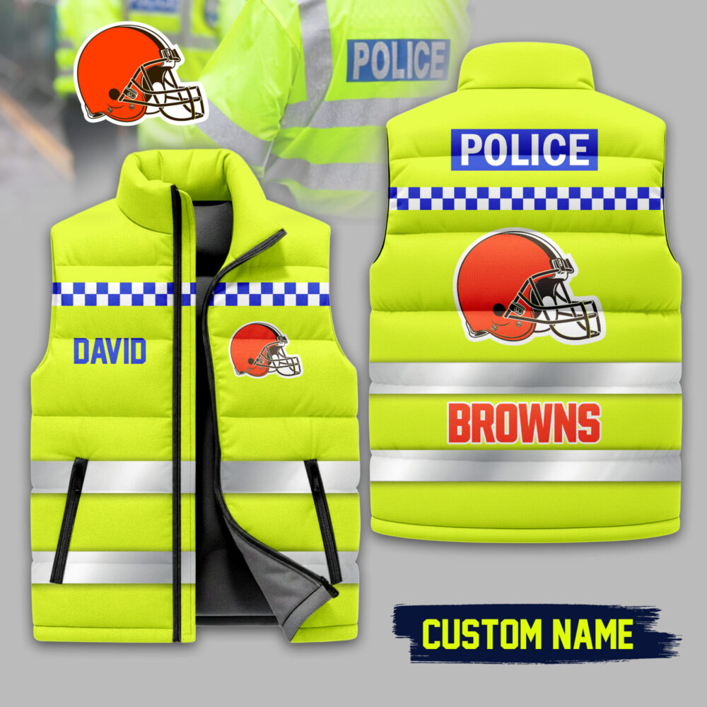 Cleveland Browns | Premium NFL High-Vis Patrol Puffer Vest TD