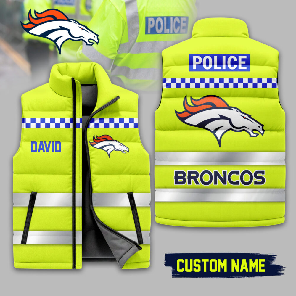 Denver Broncos | Premium NFL High-Vis Patrol Puffer Vest TD - 2XL