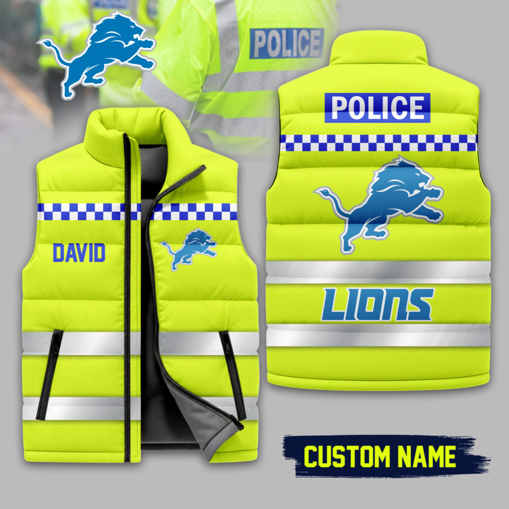 Detroit Lions | Premium NFL High-Vis Patrol Puffer Vest TD