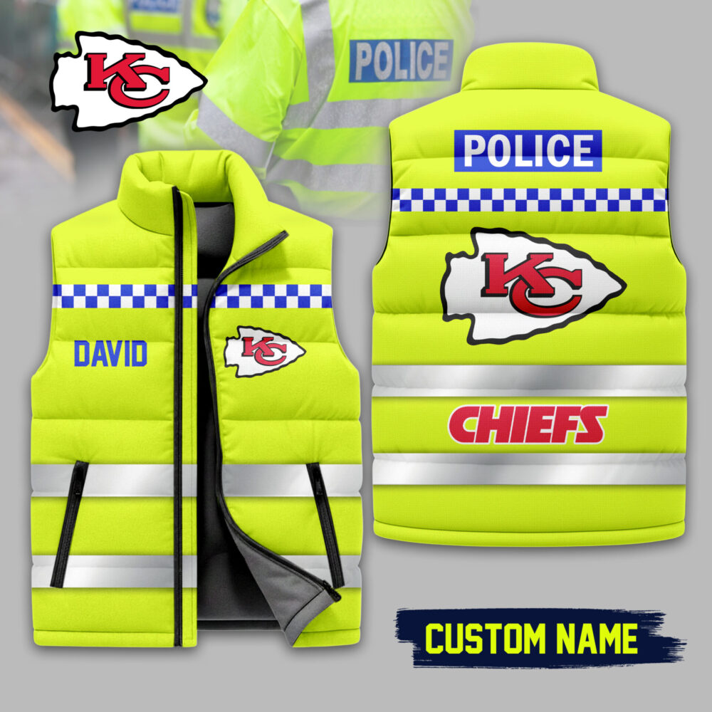 Kansas City Chiefs | Premium NFL High-Vis Patrol Puffer Vest TD - L