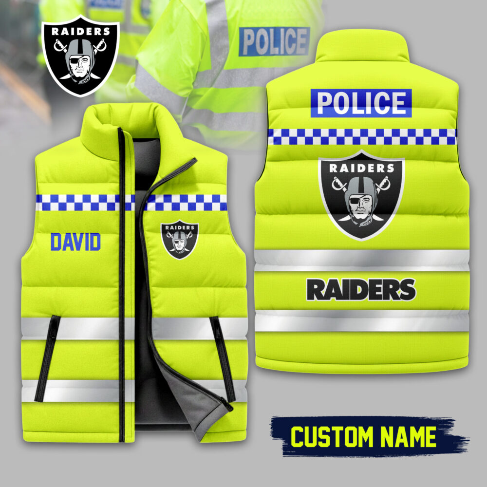Las Vegas Raiders | Premium NFL High-Vis Patrol Puffer Vest TD