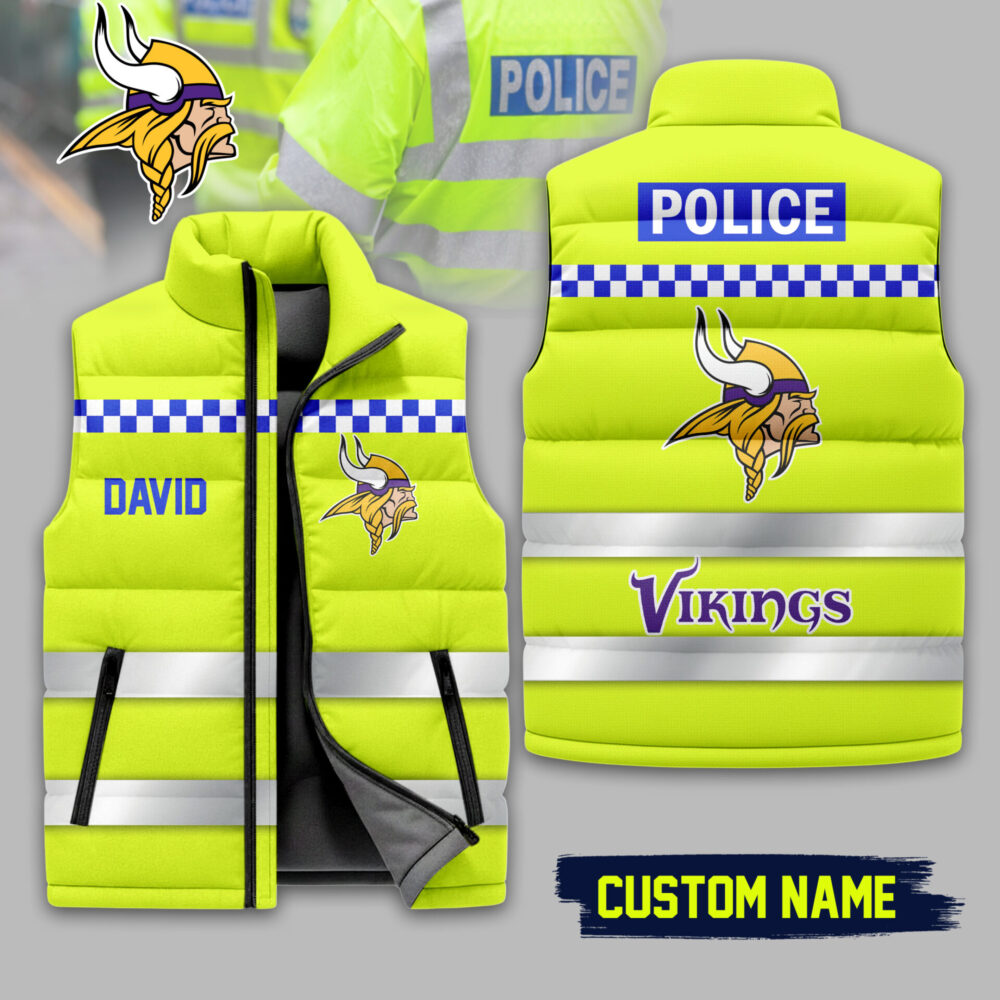 Minnesota Vikings | Premium NFL High-Vis Patrol Puffer Vest TD