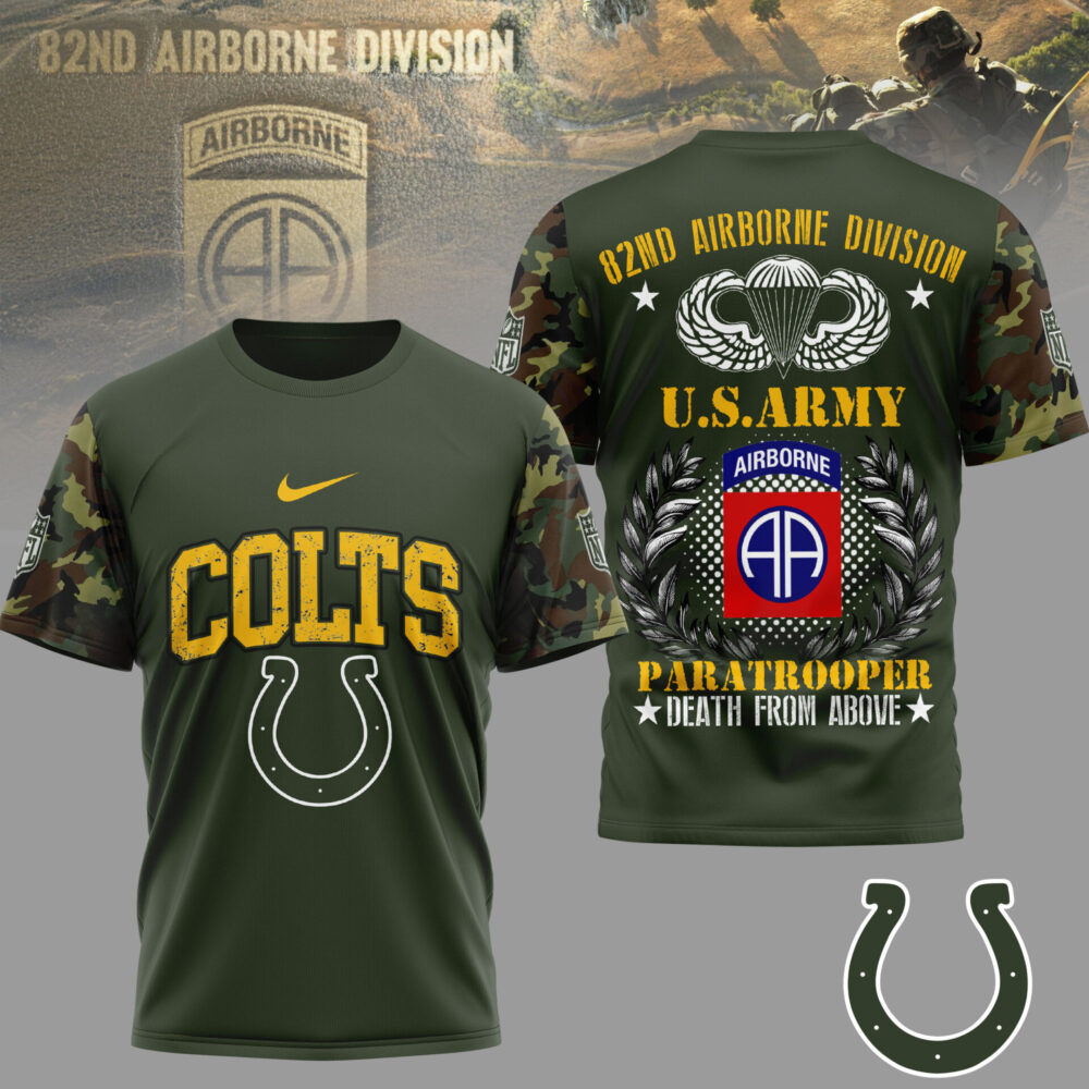 Indianapolis Colts | Premium NFL 82nd Airborne Division 3D Shirt TD