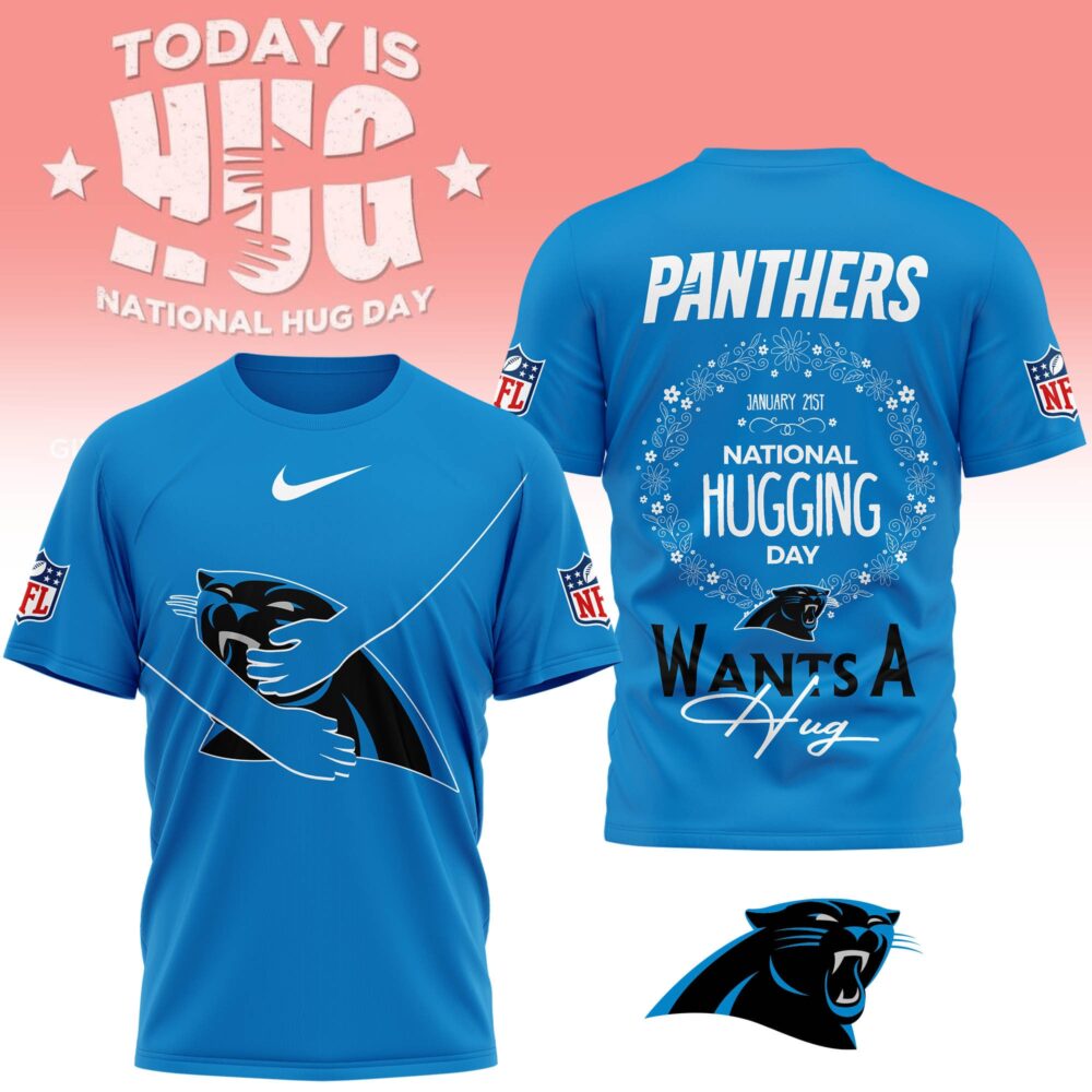 Carolina Panthers | Premium NFL National Hugging Day 3D Shirt