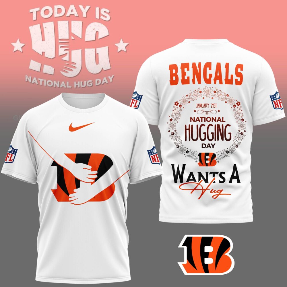 Cincinnati Bengals | Premium NFL National Hugging Day 3D Shirt