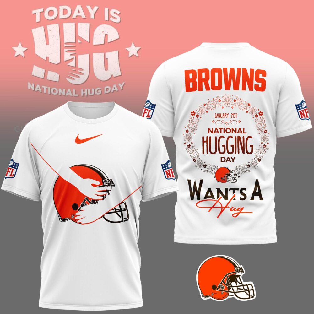 Cleveland Browns | Premium NFL National Hugging Day 3D Shirt