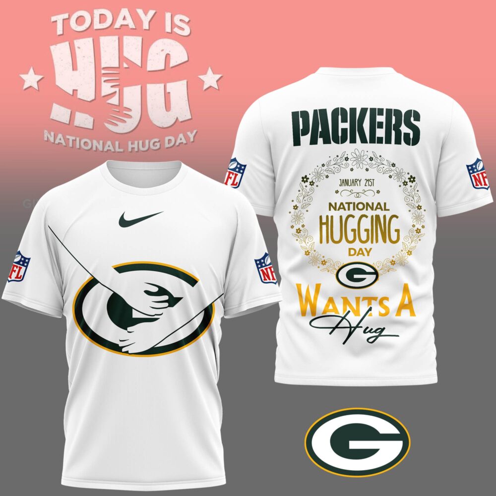 Green Bay Packers | Premium NFL National Hugging Day 3D Shirt