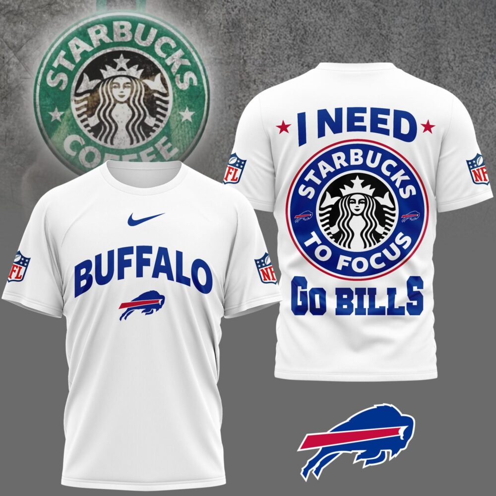 Buffalo Bills | Premium NFL Starbucks Fan 3D Shirt NY