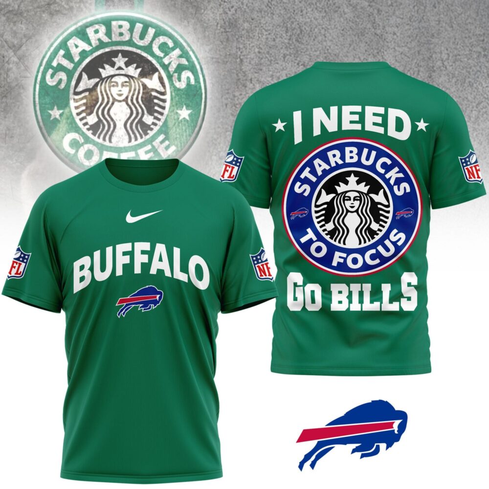 Buffalo Bills | Premium NFL Starbucks Fan 3D Shirt NY