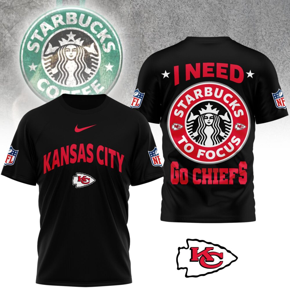 Kansas City Chiefs | Premium NFL Starbucks Fan 3D Shirt NY
