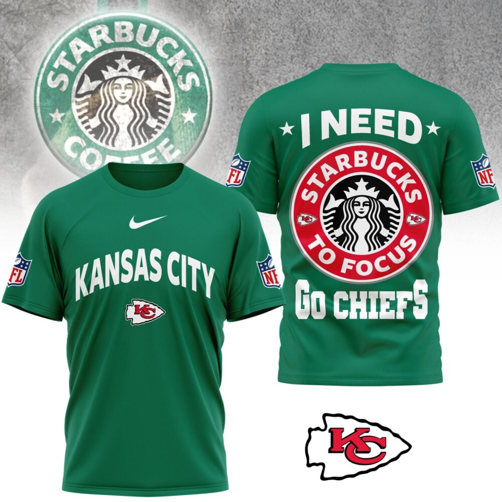 Kansas City Chiefs | Premium NFL Starbucks Fan 3D Shirt NY