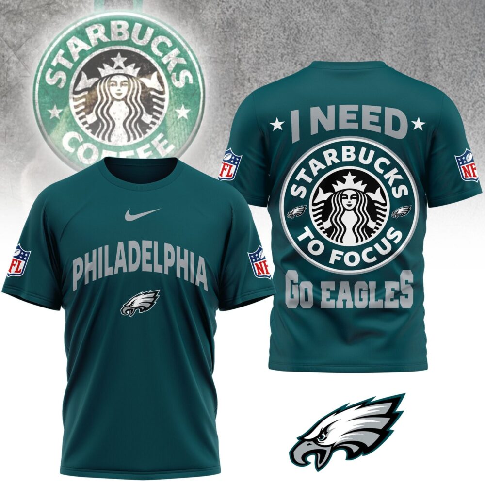 Philadelphia Eagles | Premium NFL Starbucks Fan 3D Shirt NY
