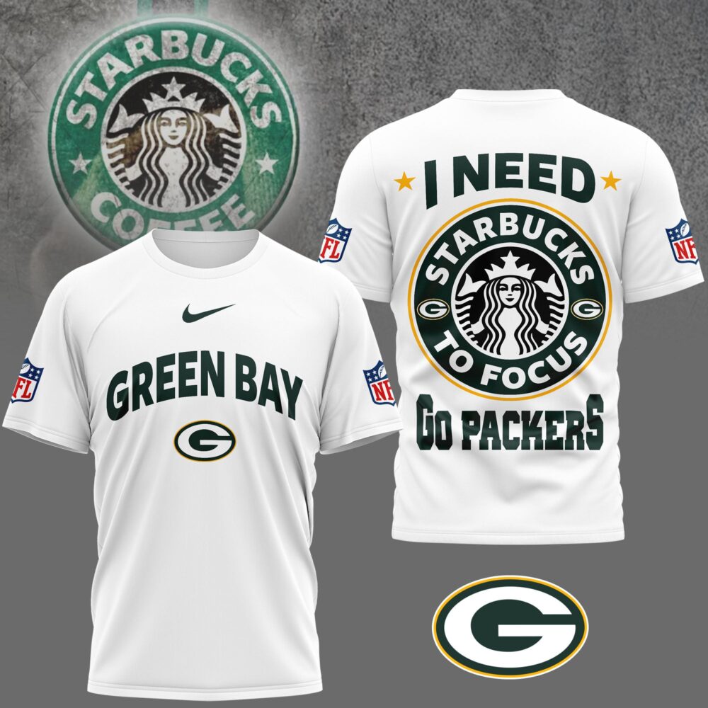 Green Bay Packers | Premium NFL Starbucks Fan 3D Shirt NY
