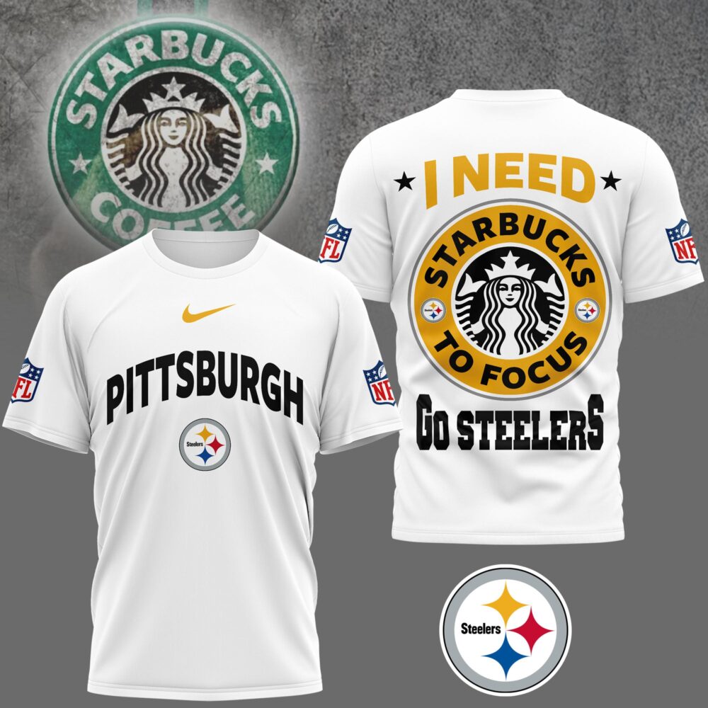 Pittsburgh Steelers | Premium NFL Starbucks Fan 3D Shirt NY